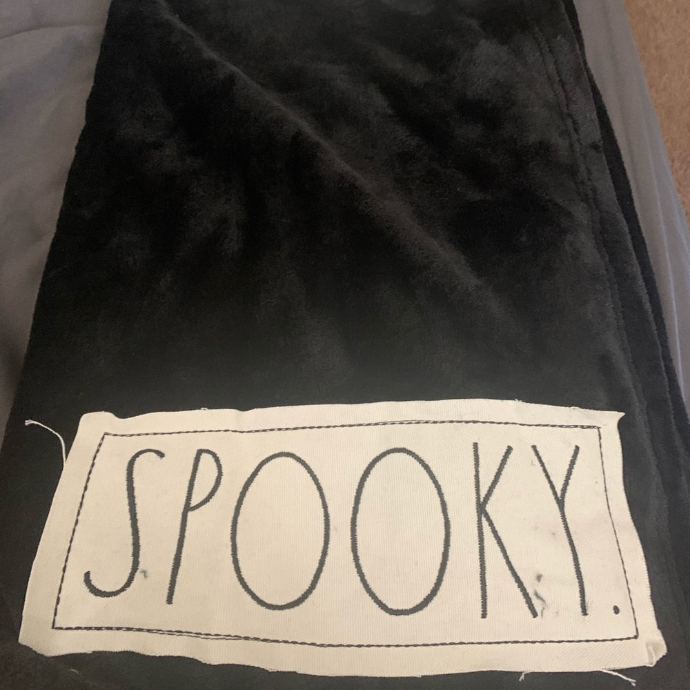 Rae Dunn Halloween spooky throw